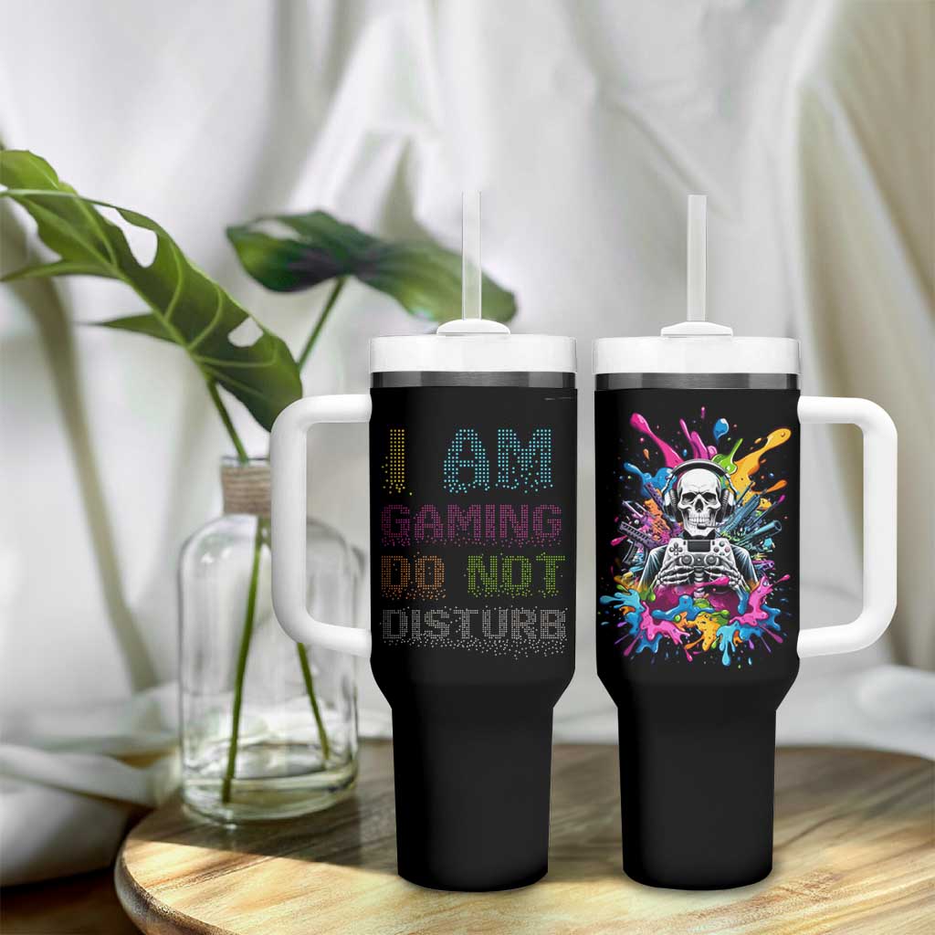 Funny Gamer Tumbler With Handle I Am Gaming Do Not Disturb - Wonder Print Shop
