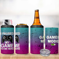 Funny Gamer 4 in 1 Can Cooler Tumbler I Paused My Game To Be Here - Wonder Print Shop