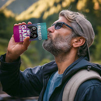 Funny Gamer 4 in 1 Can Cooler Tumbler I Paused My Game To Be Here - Wonder Print Shop