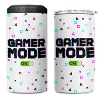 Gifts For Gamer 4 in 1 Can Cooler Tumbler Gamer Mode On Gaming Teenage Boys Men - Wonder Print Shop