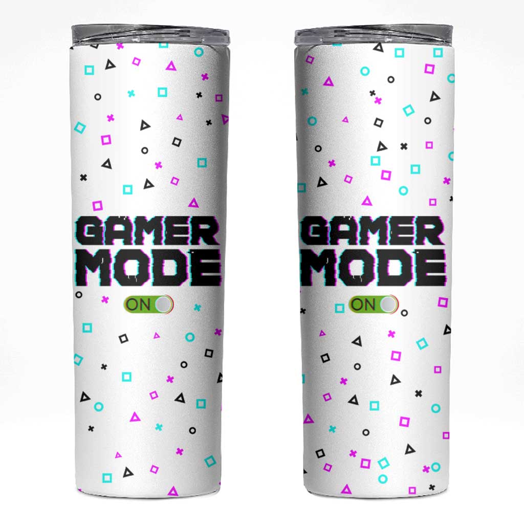 Gifts For Gamer Skinny Tumbler Gamer Mode On Gaming Teenage Boys Men - Wonder Print Shop