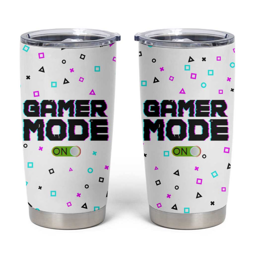 Gifts For Gamer Tumbler Cup Gamer Mode On Gaming Teenage Boys Men - Wonder Print Shop