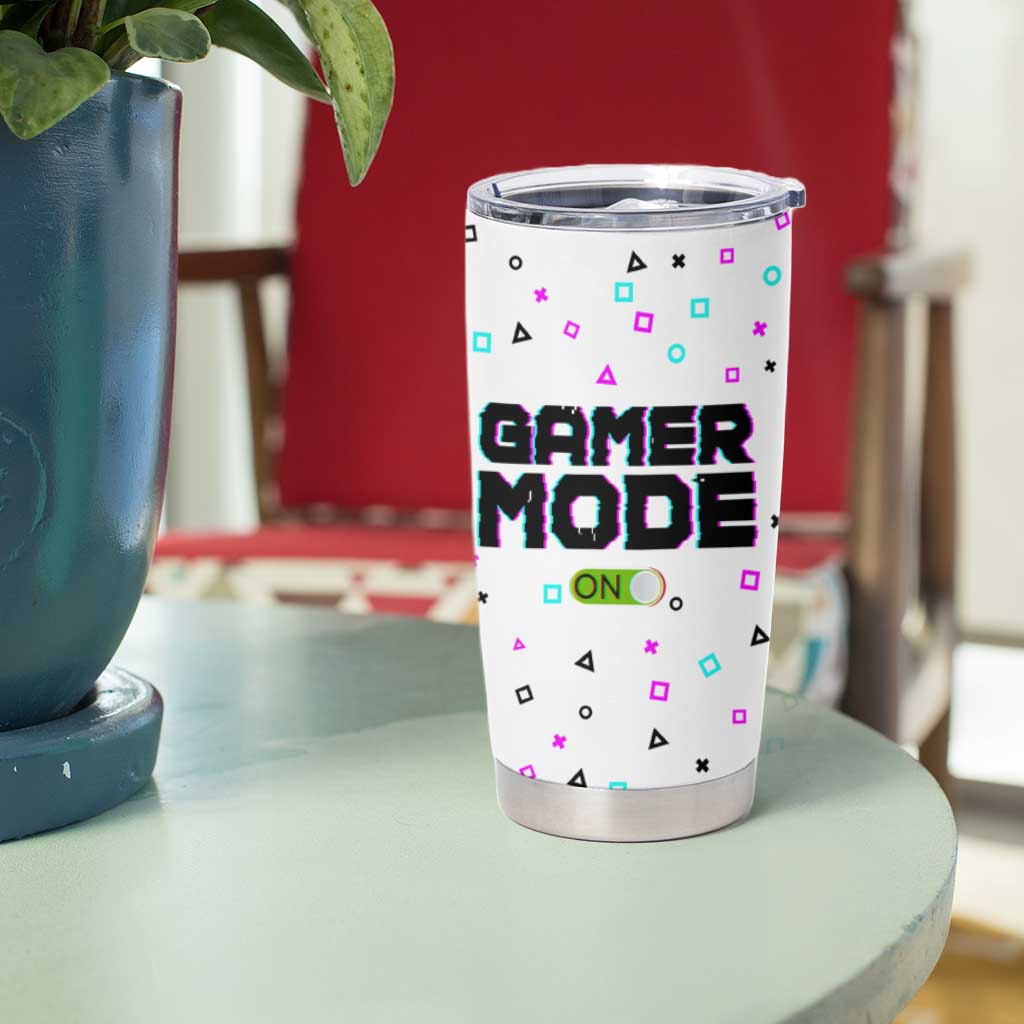 Gifts For Gamer Tumbler Cup Gamer Mode On Gaming Teenage Boys Men - Wonder Print Shop