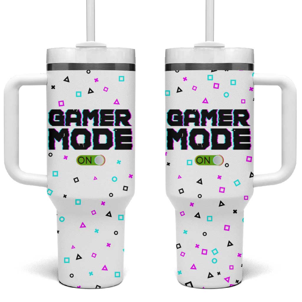 Gifts For Gamer Tumbler With Handle Gamer Mode On Gaming Teenage Boys Men - Wonder Print Shop