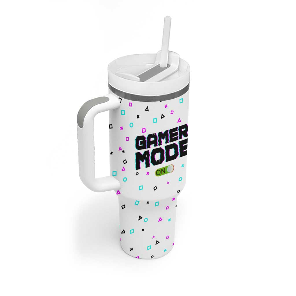 Gifts For Gamer Tumbler With Handle Gamer Mode On Gaming Teenage Boys Men - Wonder Print Shop