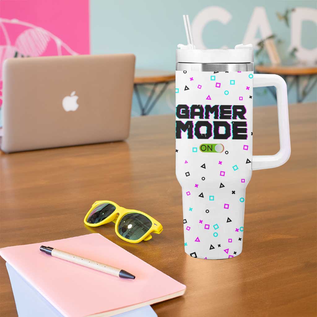Gifts For Gamer Tumbler With Handle Gamer Mode On Gaming Teenage Boys Men - Wonder Print Shop