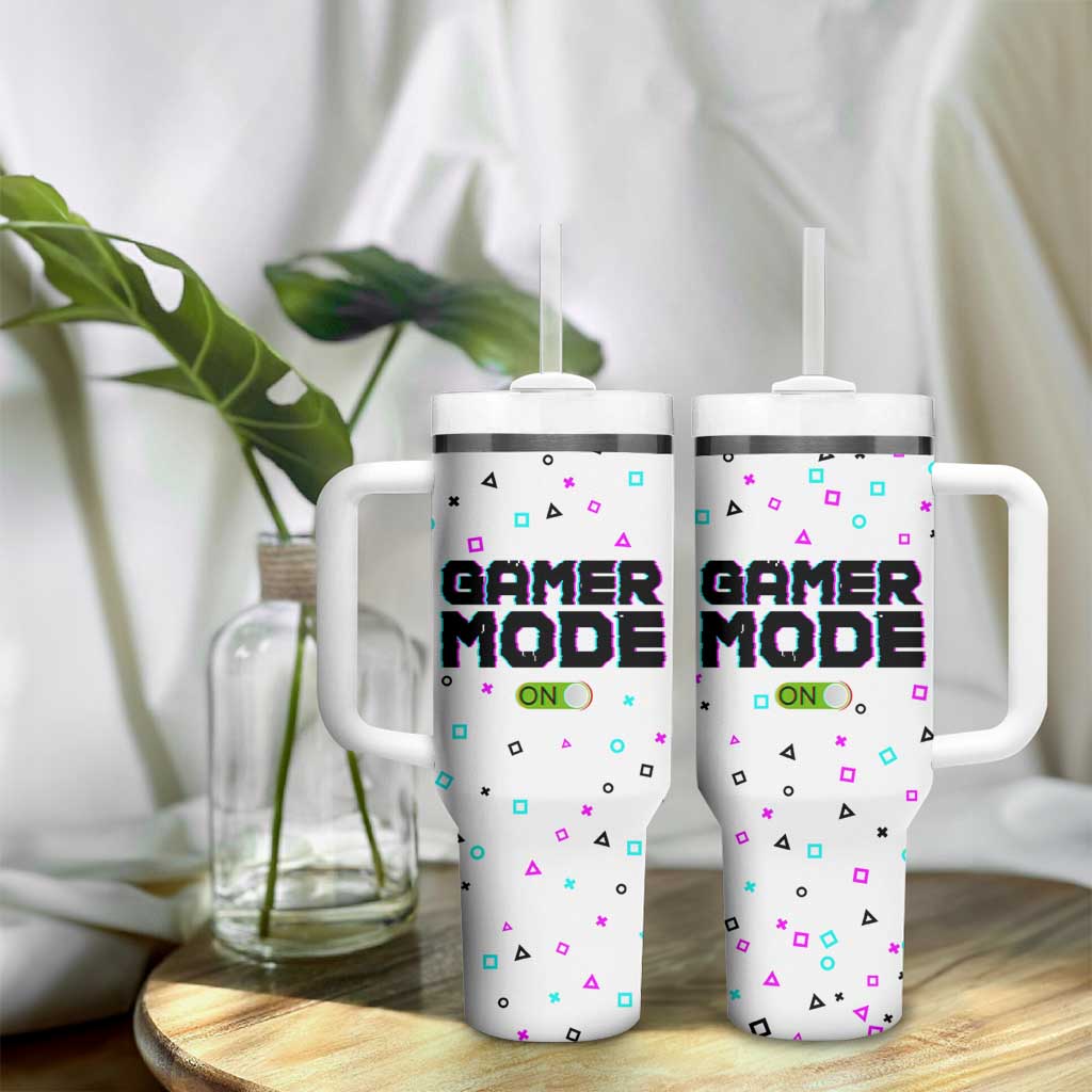 Gifts For Gamer Tumbler With Handle Gamer Mode On Gaming Teenage Boys Men - Wonder Print Shop