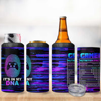 Funny Gamer 4 in 1 Can Cooler Tumbler Gaming Is My DNA - Wonder Print Shop