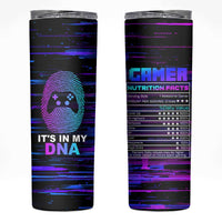 Funny Gamer Skinny Tumbler Gaming Is My DNA - Wonder Print Shop