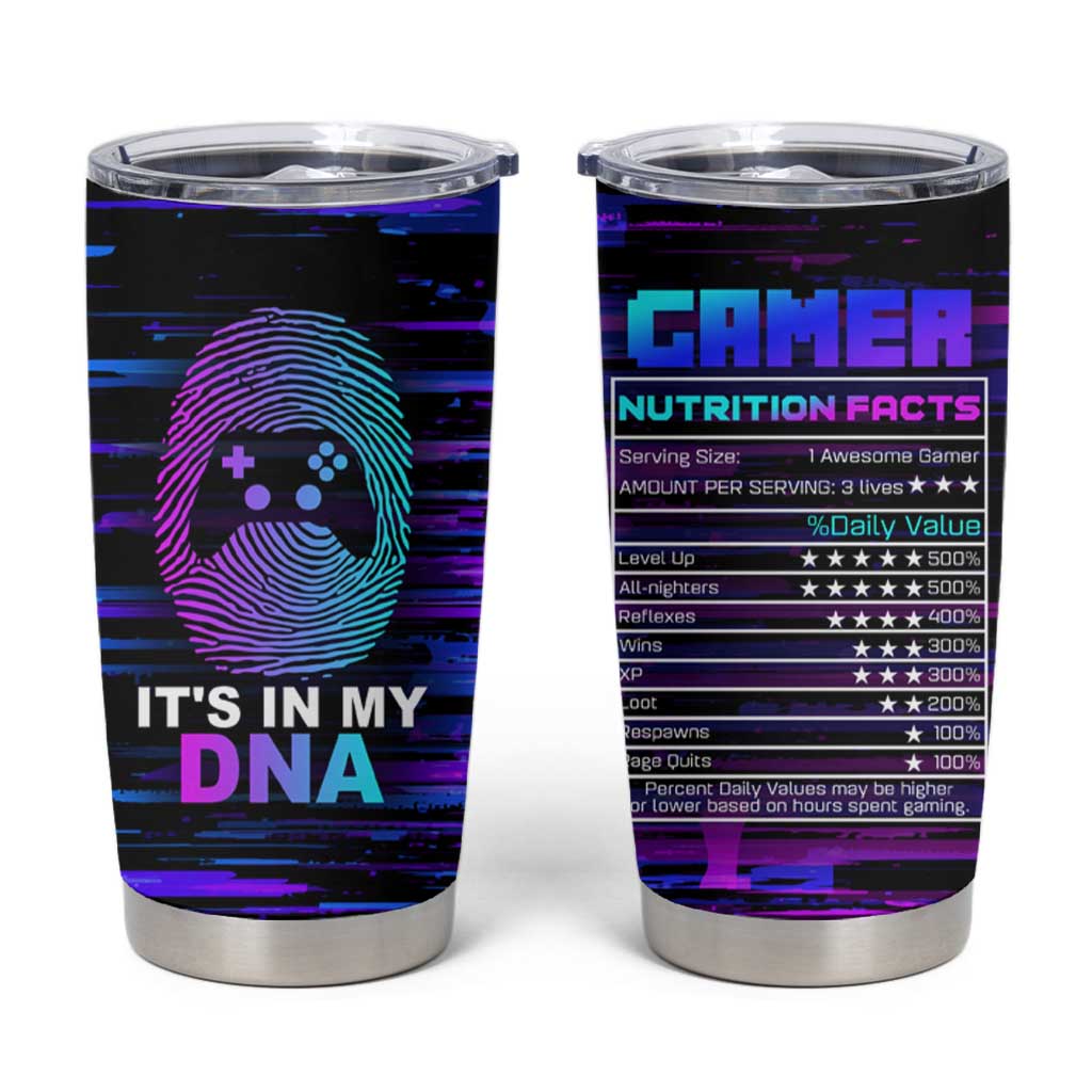 Funny Gamer Tumbler Cup Gaming Is My DNA - Wonder Print Shop