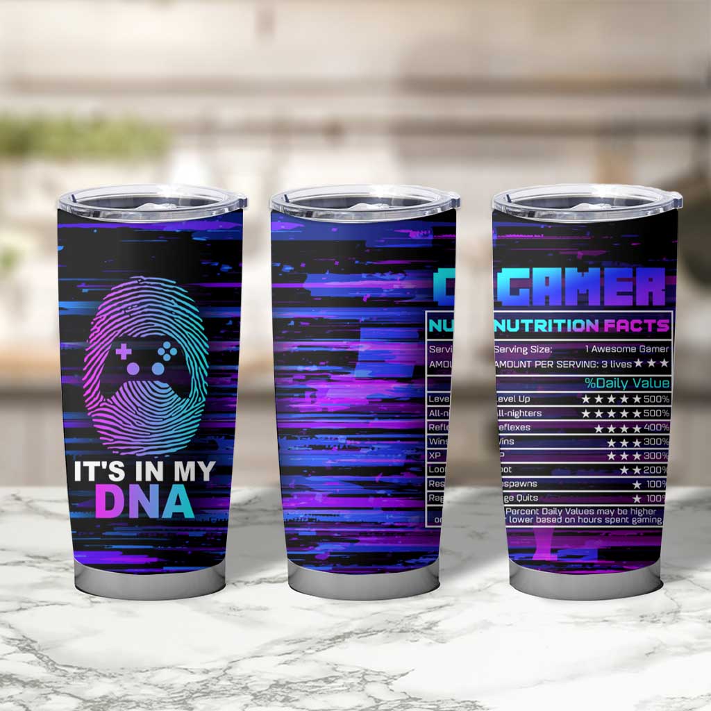 Funny Gamer Tumbler Cup Gaming Is My DNA - Wonder Print Shop