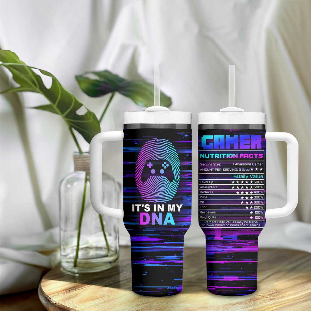Funny Gamer Tumbler With Handle Gaming Is My DNA - Wonder Print Shop