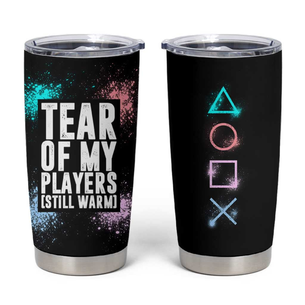 Funny Gamer Tumbler Cup Tears Of My Players Gaming Teenage Boys Men - Wonder Print Shop