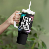 Funny Gamer Tumbler With Handle Tears Of My Players Gaming Teenage Boys Men - Wonder Print Shop