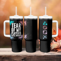Funny Gamer Tumbler With Handle Tears Of My Players Gaming Teenage Boys Men - Wonder Print Shop