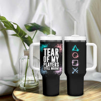 Funny Gamer Tumbler With Handle Tears Of My Players Gaming Teenage Boys Men - Wonder Print Shop