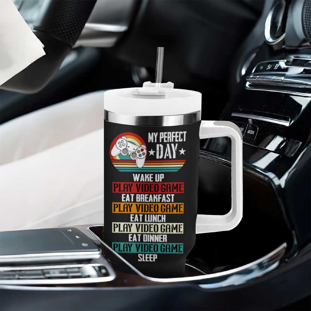 Funny Gamer Tumbler With Handle I Don't Always Play VIdeo Games Retro Gaming - Wonder Print Shop