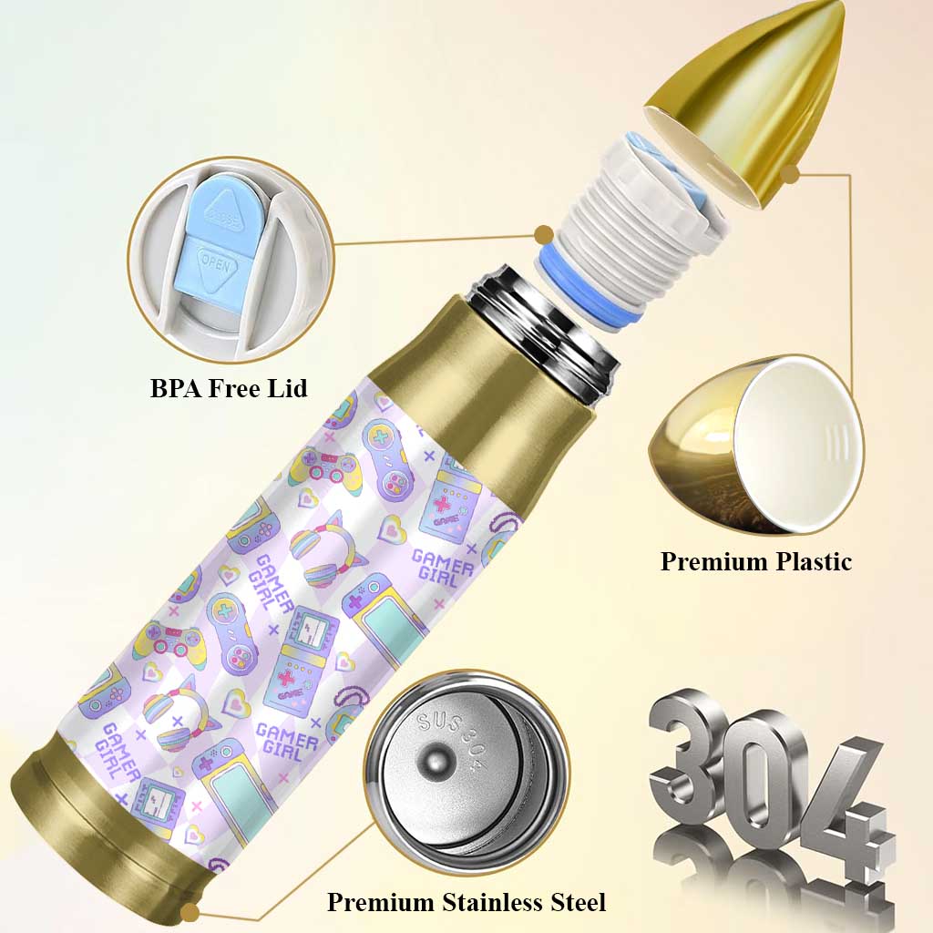 Funny Gifts For Gamer Girl Bullet Tumbler
