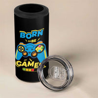 Funny Gifts For Gamer 4 in 1 Can Cooler Tumbler Born To Be Gamer Gaming - Wonder Print Shop
