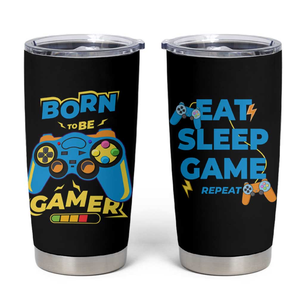 Funny Gifts For Gamer Tumbler Cup Born To Be Gamer Gaming - Wonder Print Shop