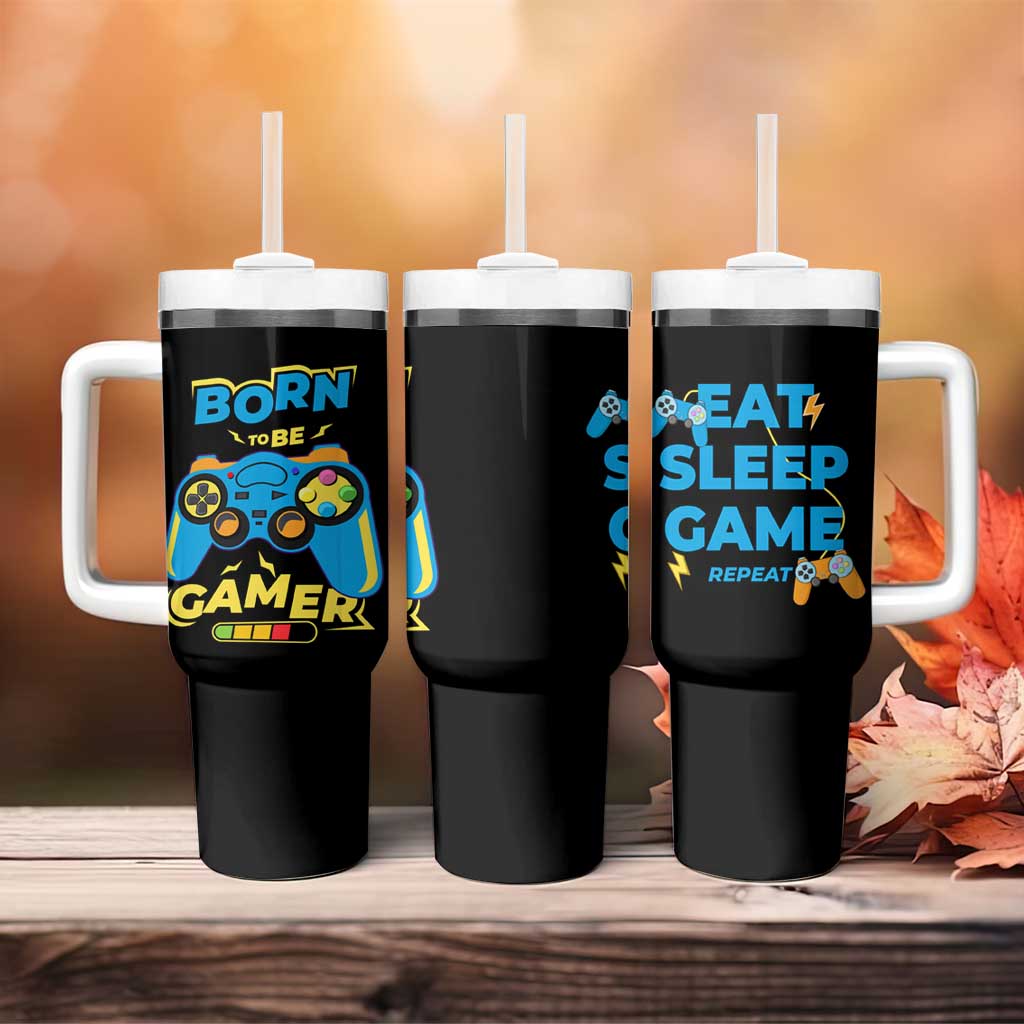 Funny Gifts For Gamer Tumbler With Handle Born To Be Gamer Gaming - Wonder Print Shop