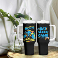 Funny Gifts For Gamer Tumbler With Handle Born To Be Gamer Gaming - Wonder Print Shop