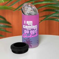 Funny Gamer 4 in 1 Can Cooler Tumbler I Am Gaming Do Not Disturb Game On - Wonder Print Shop