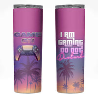 Funny Gamer Skinny Tumbler I Am Gaming Do Not Disturb Game On - Wonder Print Shop