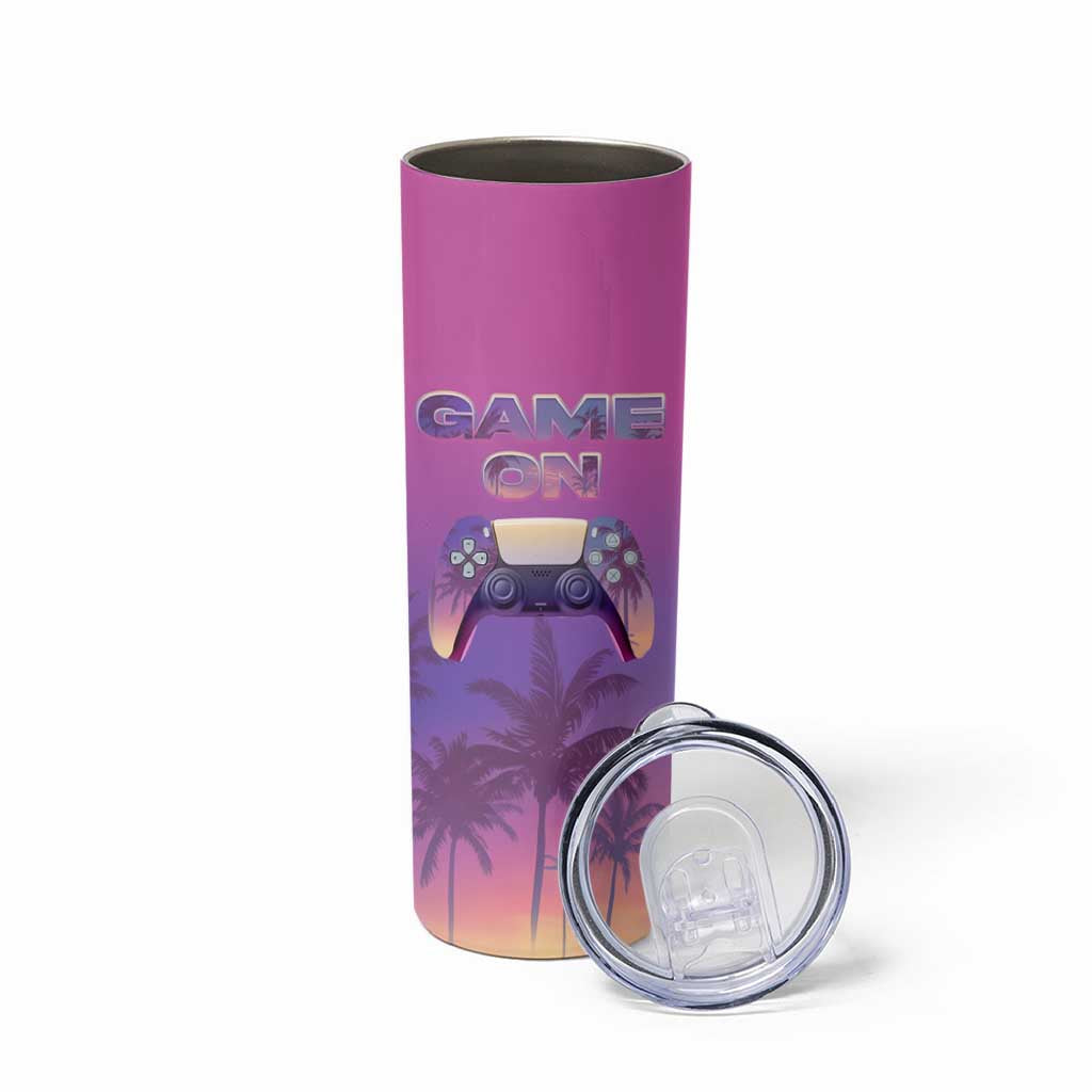 Funny Gamer Skinny Tumbler I Am Gaming Do Not Disturb Game On - Wonder Print Shop