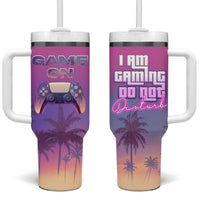 Funny Gamer Tumbler With Handle I Am Gaming Do Not Disturb Game On - Wonder Print Shop