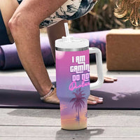 Funny Gamer Tumbler With Handle I Am Gaming Do Not Disturb Game On - Wonder Print Shop