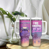 Funny Gamer Tumbler With Handle I Am Gaming Do Not Disturb Game On - Wonder Print Shop