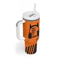 Personalized Gamer Tumbler With Handle Custom Name Can't Hear You I'm Gaming - Wonder Print Shop