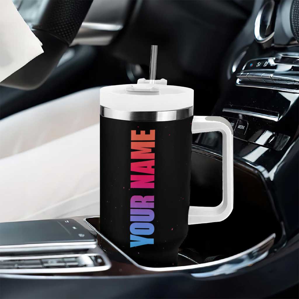 Personalized Gamer Tumbler With Handle Custom Name Eat Sleep Gaming Repeat - Wonder Print Shop