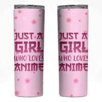 Anime Lover Gifts for Girls Skinny Tumbler Just A Girl Who Loves Anime - Wonder Print Shop