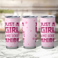 Anime Lover Gifts for Girls Tumbler Cup Just A Girl Who Loves Anime - Wonder Print Shop