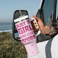 Anime Lover Gifts for Girls Tumbler With Handle Just A Girl Who Loves Anime - Wonder Print Shop