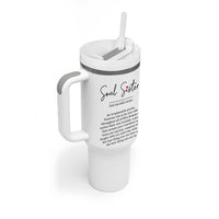 Gifts for Best Friends Tumbler With Handle Soul Sister You Are The Sister I Got To Choose - Wonder Print Shop