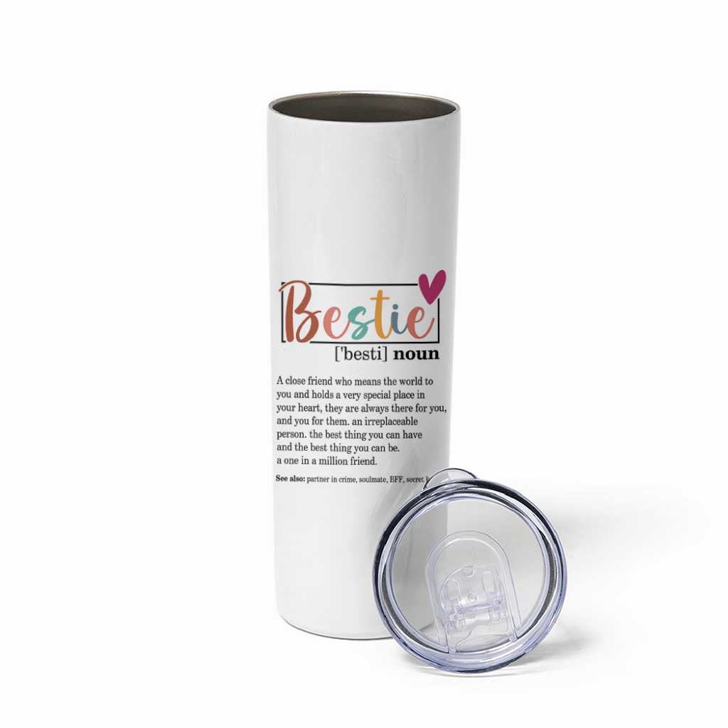 Gifts for Best Friends Skinny Tumbler Bestie Definition - Wonder Print Shop