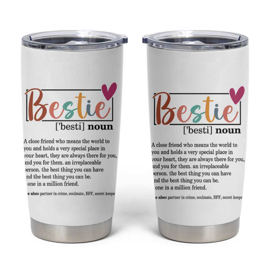 Gifts for Best Friends Tumbler Cup Bestie Definition - Wonder Print Shop