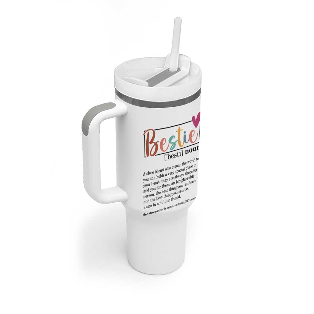 Gifts for Best Friends Tumbler With Handle Bestie Definition - Wonder Print Shop