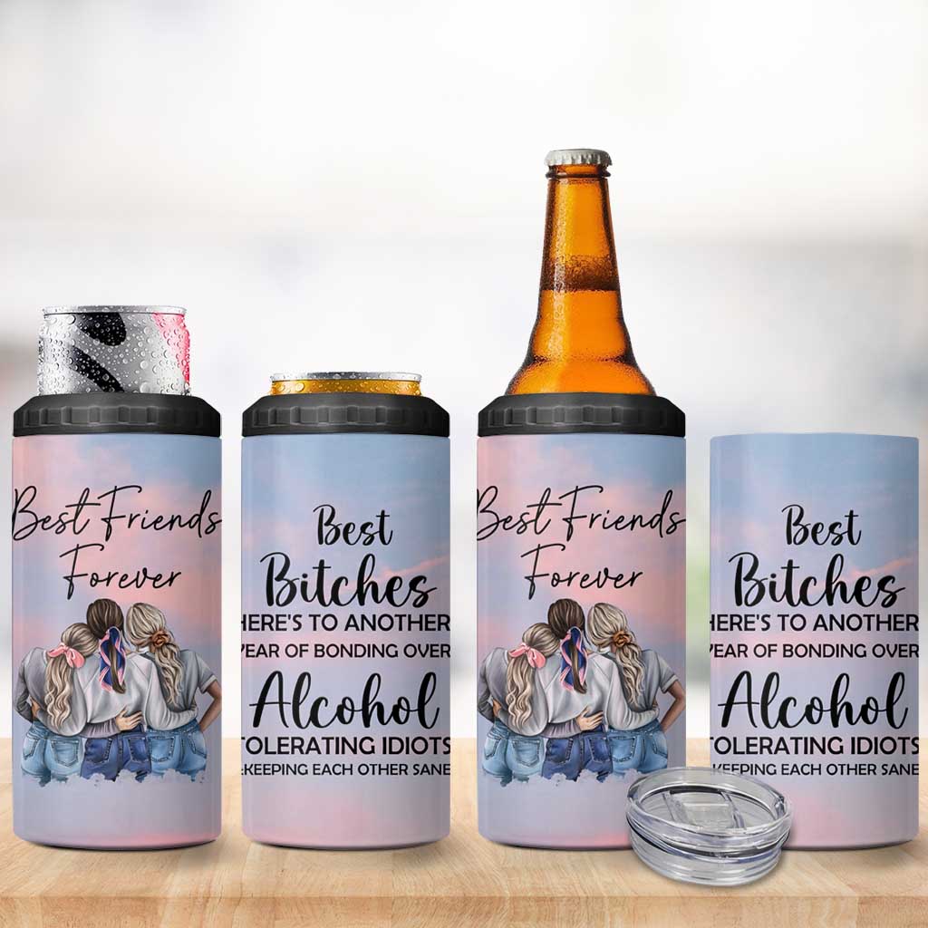 Friendship Gifts 4 in 1 Can Cooler Tumbler Best Friends Forever - Wonder Print Shop