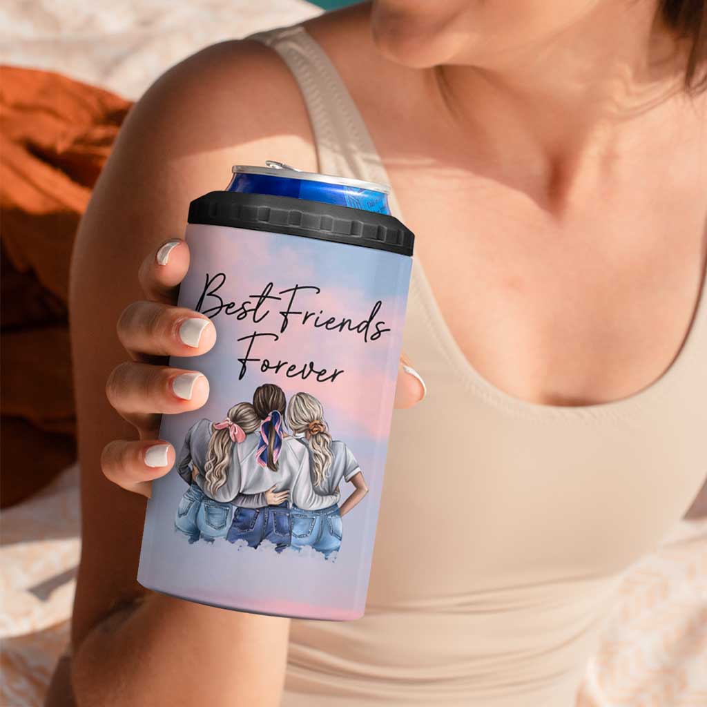 Friendship Gifts 4 in 1 Can Cooler Tumbler Best Friends Forever - Wonder Print Shop