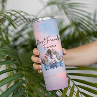 Friendship Gifts Skinny Tumbler Best Friends Forever - Wonder Print Shop
