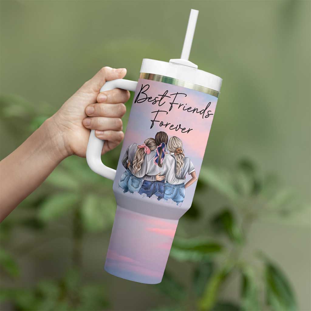 Friendship Gifts Tumbler With Handle Best Friends Forever - Wonder Print Shop