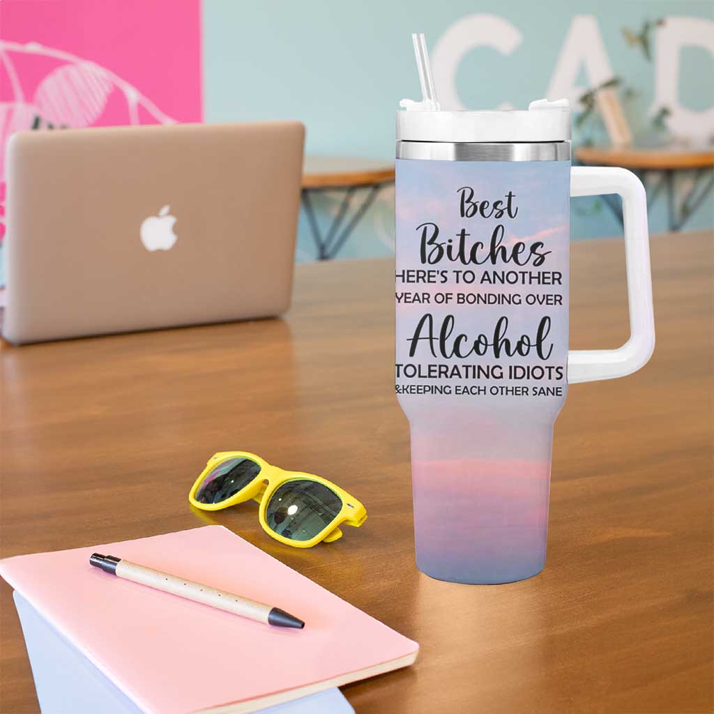 Friendship Gifts Tumbler With Handle Best Friends Forever - Wonder Print Shop