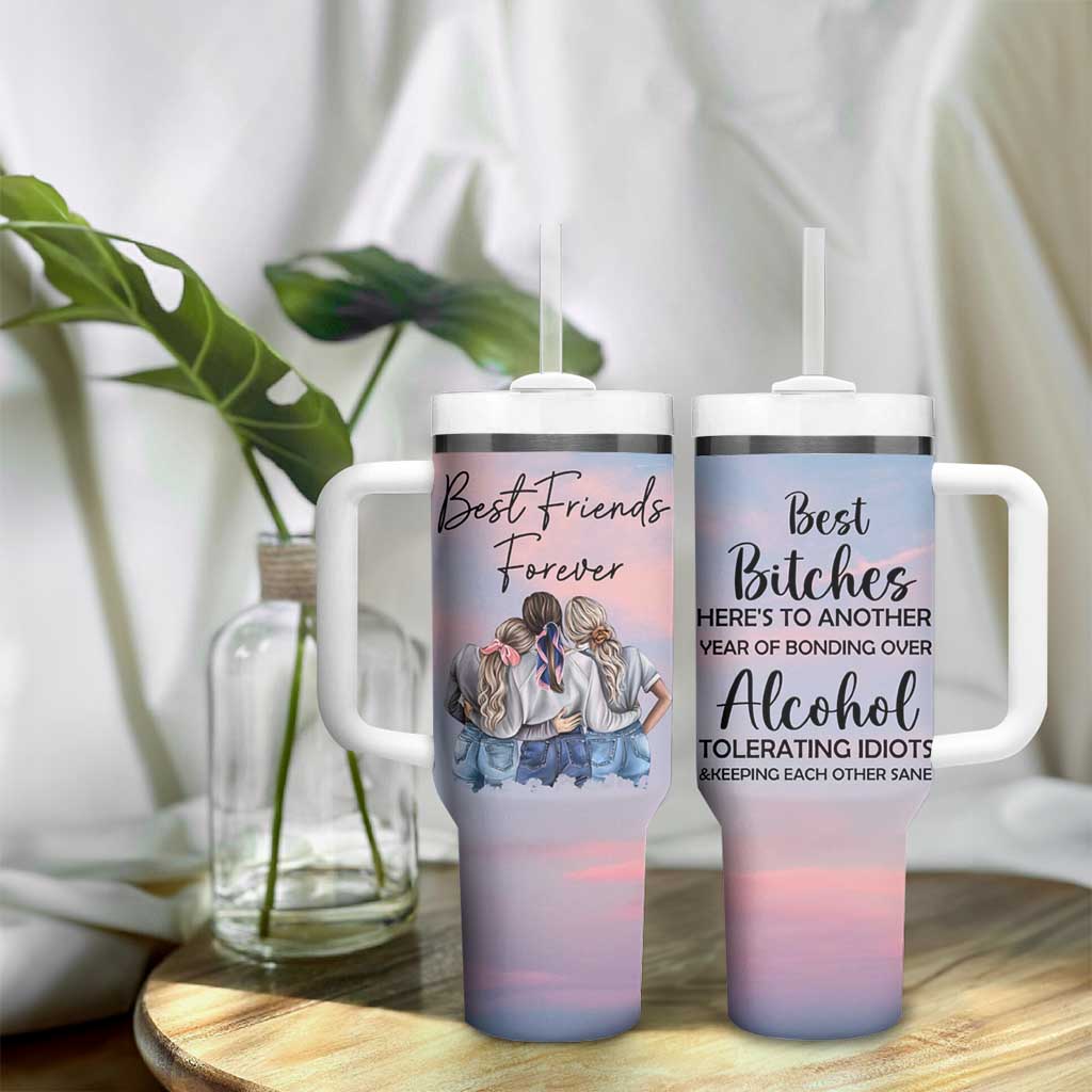 Friendship Gifts Tumbler With Handle Best Friends Forever - Wonder Print Shop