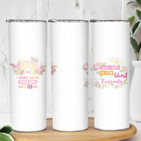 Funny Gifts for Friends Skinny Tumbler I Hope We're Friends Until We Die Ghost Friends - Wonder Print Shop