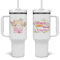 Funny Gifts for Friends Tumbler With Handle I Hope We're Friends Until We Die Ghost Friends - Wonder Print Shop