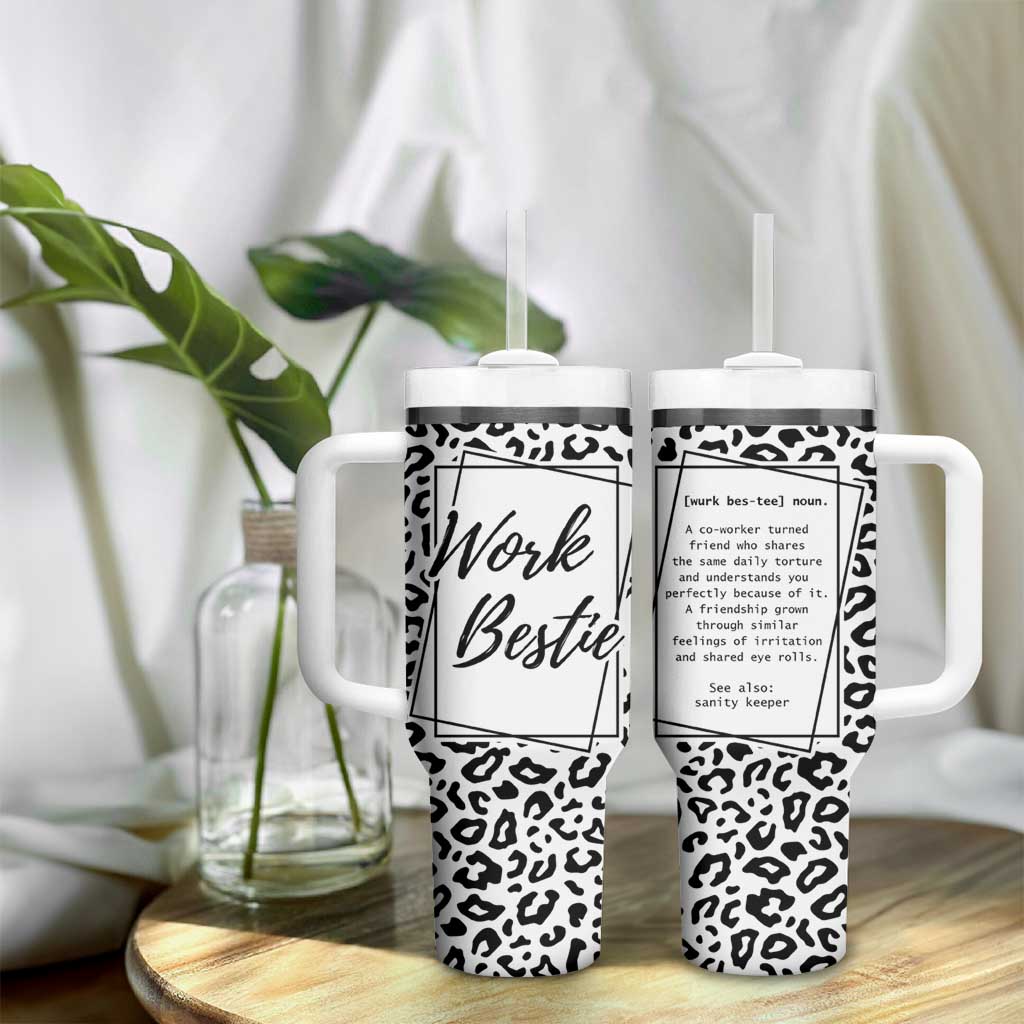 Gifts for Coworker Tumbler With Handle Work Bestie Definition - Wonder Print Shop
